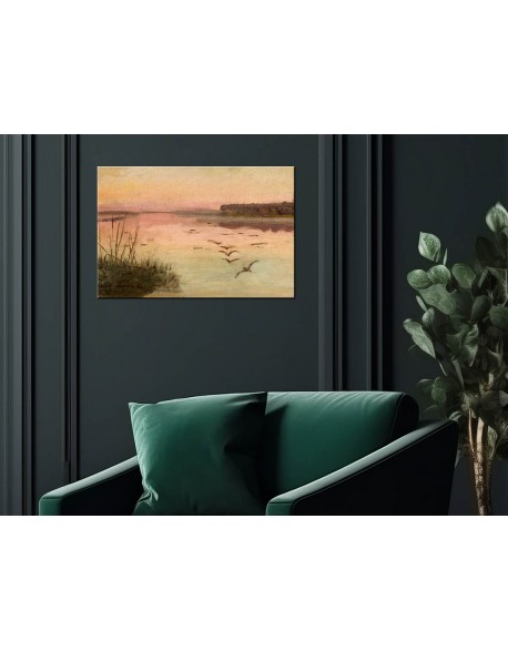 Reprodukcja obrazu Jezioro o zmierzchu Józef Chełmoński