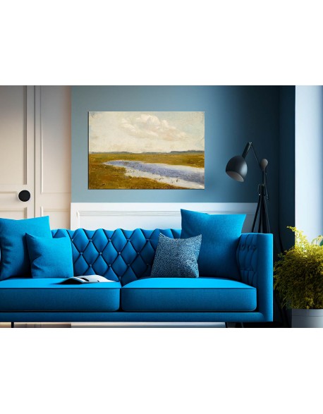 Reprodukcja obrazu Krajobraz – łąka z kaczeńcami Józef Chełmoński