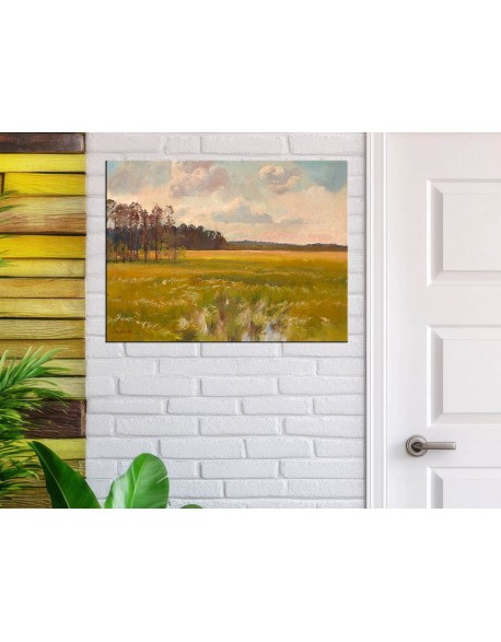 Reprodukcja obrazu Łąka pod lasem Józef Chełmoński