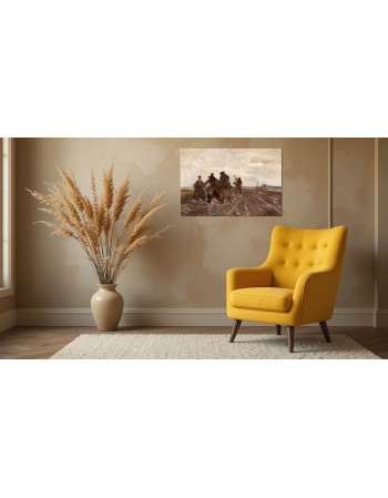 Reprodukcja obrazu Na drodze Józef Chełmoński