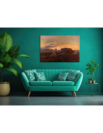 Reprodukcja obrazu Orka Józef Chełmoński