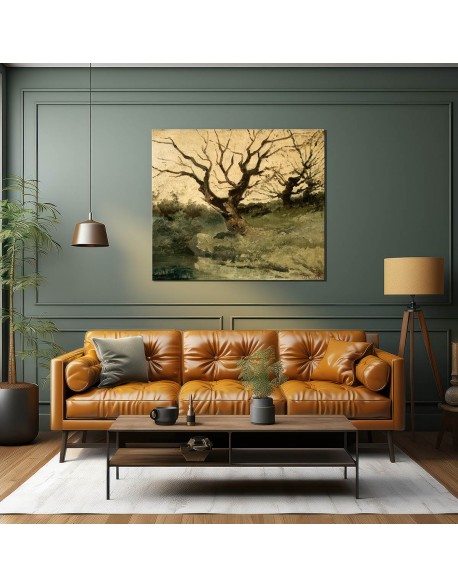 Reprodukcja obrazu Pejzaż jesienny Józef Chełmoński