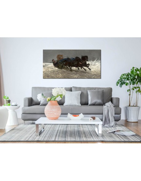 Reprodukcja obrazu Powrót z balu Józef Chełmoński