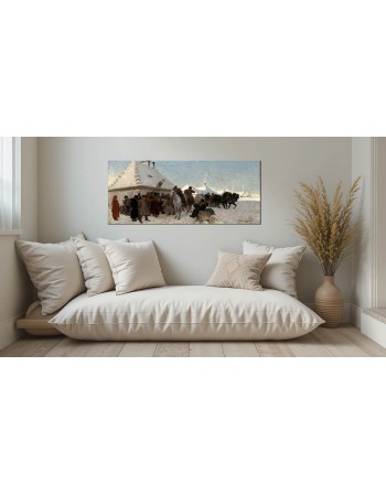 Reprodukcja obrazu Sprawa u wójta Józef Chełmoński