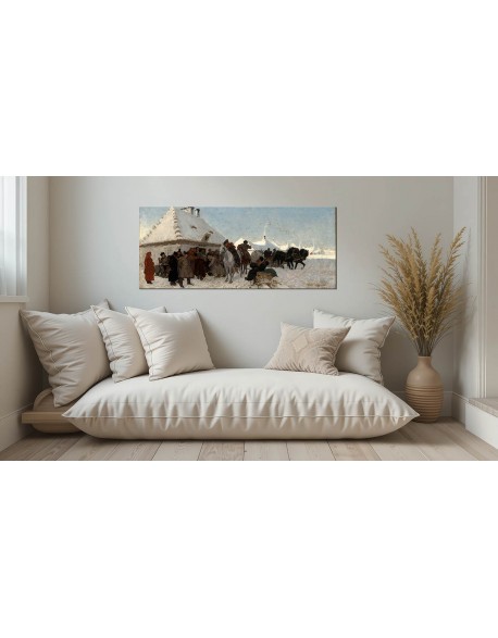 Reprodukcja obrazu Sprawa u wójta Józef Chełmoński