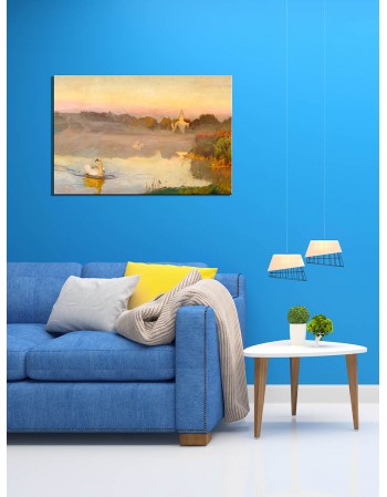 Reprodukcja obrazu Staw w Radziejowicach Józef Chełmoński