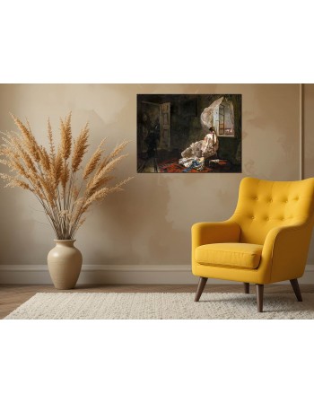 Reprodukcja obrazu Wieczór letni Józef Chełmoński