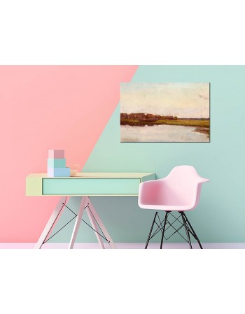 Reprodukcja obrazu Wieś nad wodą Józef Chełmoński