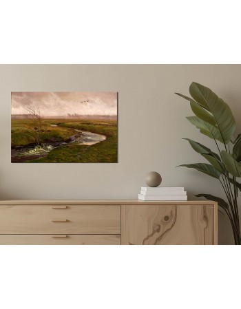 Reprodukcja obrazu Wiosna – potok Józef Chełmoński