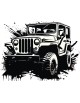 Obraz na płótnie Jeep grafika fotoobraz