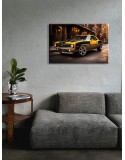 Ponad czasowy samochód - obraz na płótnie