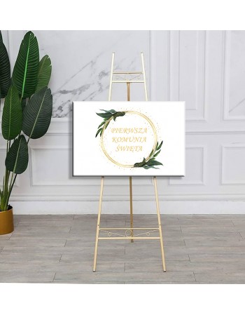 Dekoracja na Pierwszą Komunię Świętą - obraz na płótnie