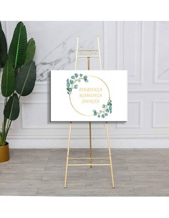 Dekoracja na Pierwszą Komunię Świętą - obraz na płótnie