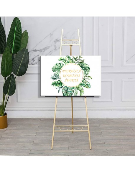 Dekoracja na Pierwszą Komunię Świętą - obraz na płótnie