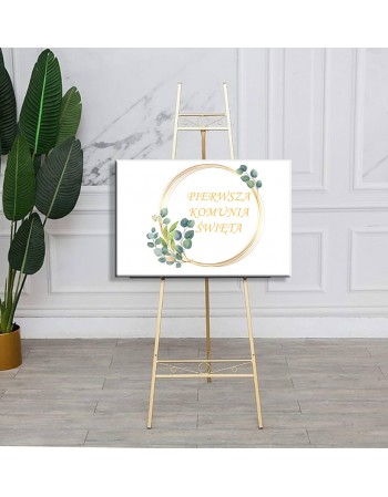 Dekoracja na Pierwszą Komunię Świętą - obraz na płótnie