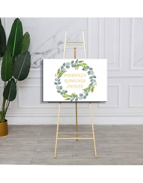 Dekoracja na Pierwszą Komunię Świętą - obraz na płótnie