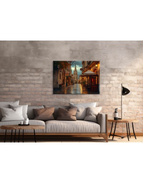 Obraz na płótnie Brukowa uliczka fotoobraz