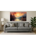 Zachód Słońca - obraz na płótnie