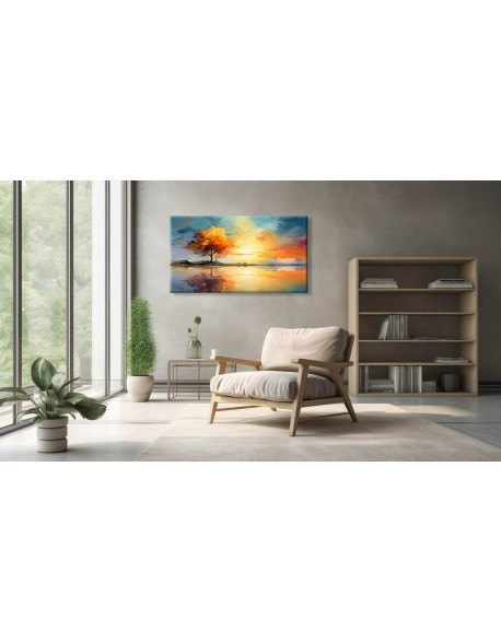 Obraz na płótnie Abstrakcyjny krajobraz fotoobraz