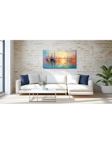 Obraz na płótnie Statki na morzu fotoobraz