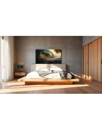 Obraz na płótnie Surfer na fali fotoobraz