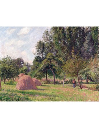 Reprodukcje obrazów Haystacks, Morning - Camille Pissarro