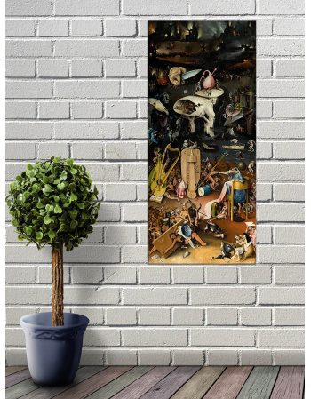 Reprodukcja obrazu Ogród ziemskich rozkoszy - Piekło - Hieronim Bosch obraz na płótnie