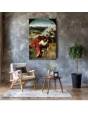 Reprodukcja na płótnie Święty Krzysztof niosący Dzieciątko Jezus - Hieronim Bosch