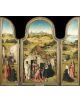 Reprodukcja obrazu Tryptyk Pokłonu Trzech Króli - Hieronim Bosch obraz na płótnie