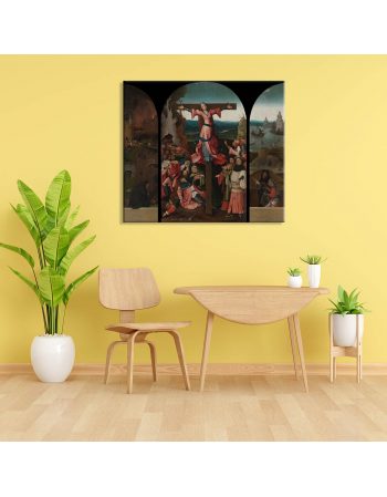 Reprodukcja obrazu Ukrzyżowanie św. Julii - Hieronim Bosch obraz na płótnie