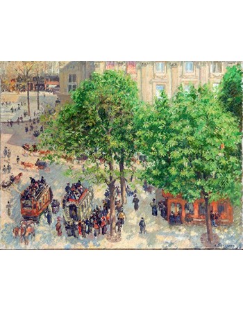 Reprodukcje obrazów Place du Theatre-Francais, Spring - Camille Pissarro