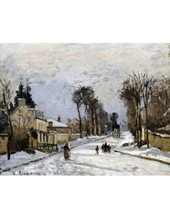 Reprodukcje obrazów Road to Versailles at Louveciennes - Camille Pissarro