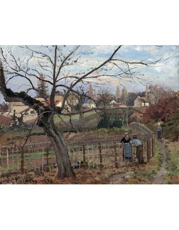 Reprodukcje obrazów The Fence - Camille Pissarro