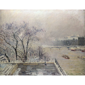Reprodukcje obrazów The Louvre Under Snow - Camille Pissarro
