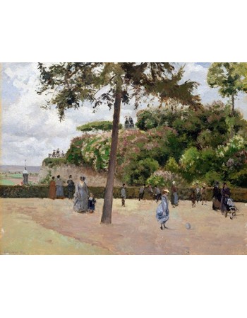 Reprodukcje obrazów The Public Garden at Pontoise - Camille Pissarro