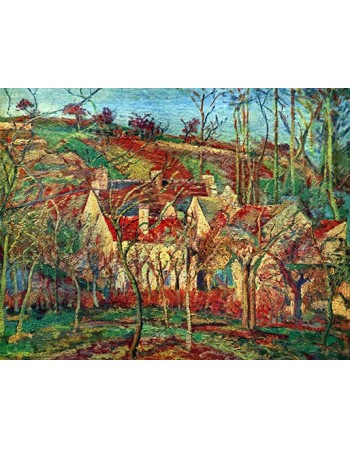 Reprodukcje obrazów The red roofs - Camille Pissarro