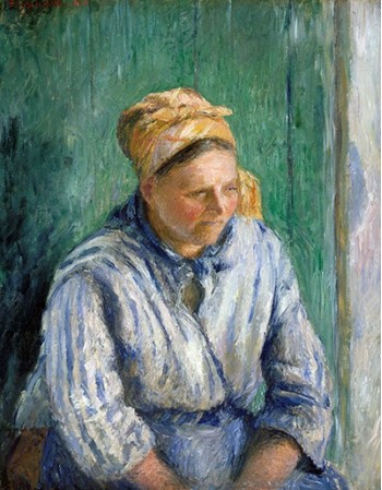 Reprodukcje obrazów Washerwoman, Study - Camille Pissarro