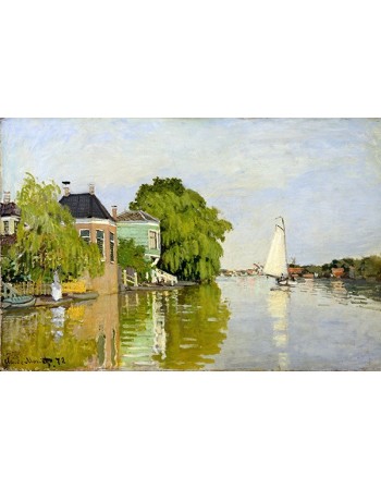 Reprodukcje obrazów Houses on the Achterzaan - Claude Monet