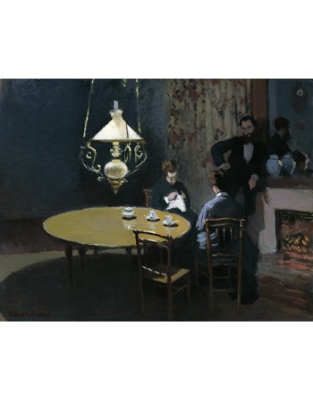 Reprodukcje obrazów Interior, after Dinner - Claude Monet