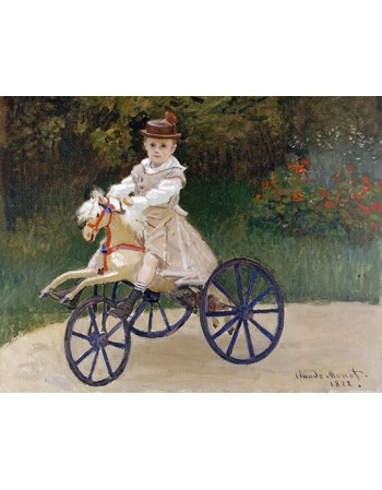 Reprodukcje obrazów Jean Monet on His Hobby Horse - Claude Monet