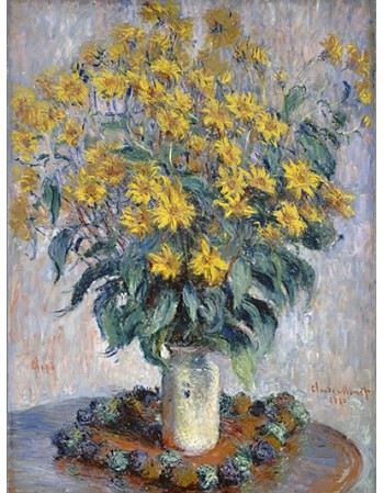 Reprodukcje obrazów Jerusalem Artichoke Flowers - Claude Monet