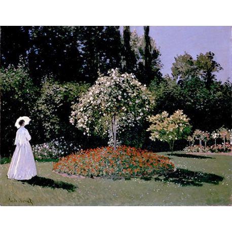Monet Claude-Woman in the Garden. Sainte-Adresse