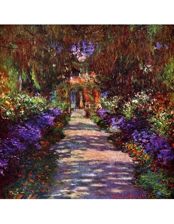 Reprodukcje obrazów Path in Monets Garden - Claude Monet